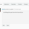 BuddyPress Edit Activity